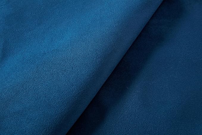 GDFStudio Tall Headboard Upholstered Bed,Queen Size Platform Bed Frame with Headboard Nailhead Trim Wingback,54" High No Box Spring Needed Easy Assembly Traditional Hand Buttoned Tufting Blue Velvet