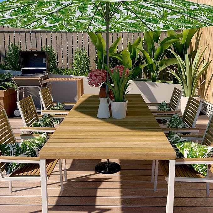 LVTXIII Set of 2 Patio Lumbar Pillows, 12”x20” Fade Resistant Outdoor Lumbar Pillow with Inners, Fluffy Decorative Garden Lumbar Cushions for Home Patio Coach Sofa Use, Palm Green