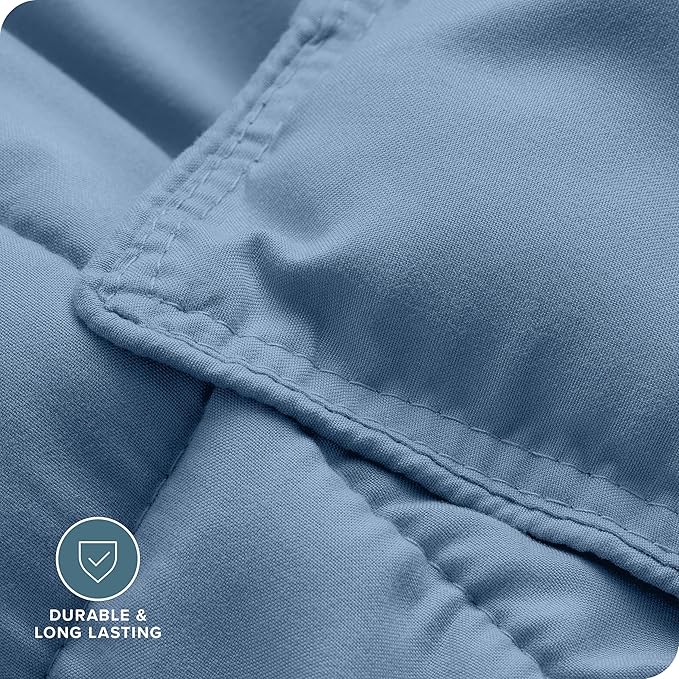 Bare Home Comforter Set - Twin/Twin Extra Long Size Ultra-Soft Goose Down Alternative Premium 1800 Series All Season Warmth (Twin/Twin XL, Coronet Blue)