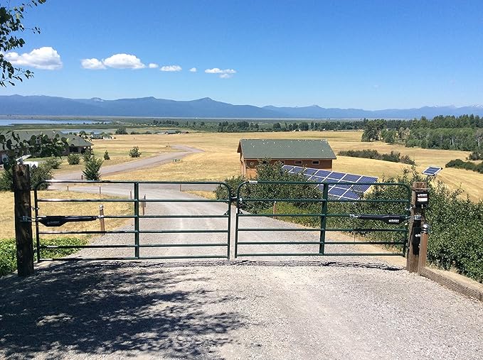 GC GHOST CONTROLS Heavy-Duty Automatic Gate Opener Kit for Swing Gates with Long-Range Gate Opener Remote - Model TDS2