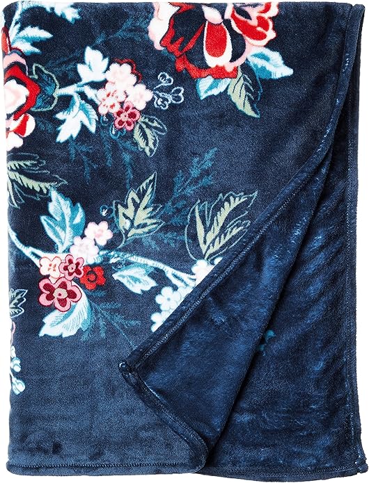 Vera Bradley Women's Fleece Plush Throw Blanket