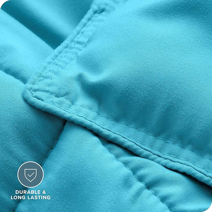 Bare Home Comforter Set - Twin/Twin Extra Long Size - Ultra-Soft - Goose Down Alternative - Premium 1800 Series - All Season Warmth (Twin/Twin XL, Aqua)