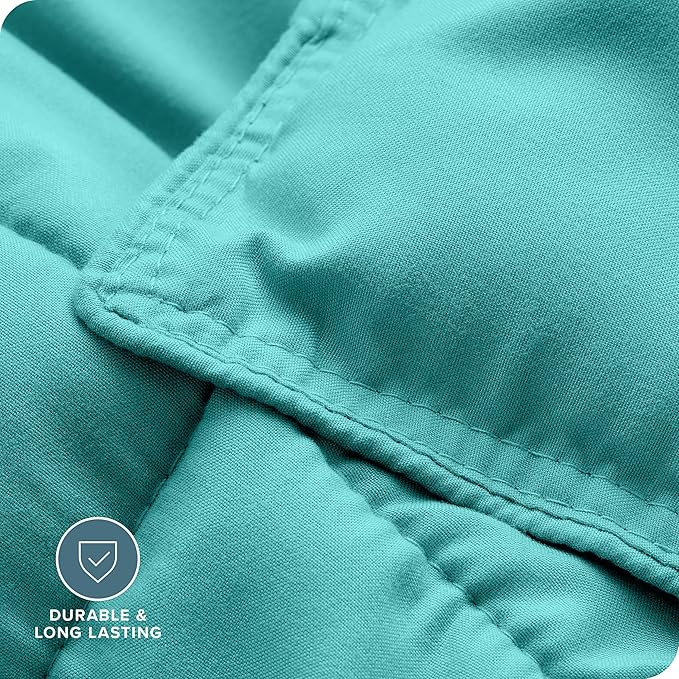 Bare Home Comforter Set - Twin/Twin Extra Long Size - Ultra-Soft - Goose Down Alternative - Premium 1800 Series - All Season Warmth (Twin/Twin XL, Turquoise)