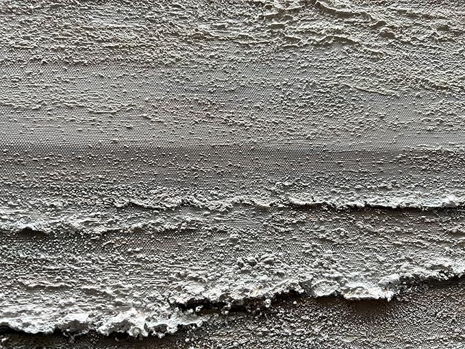 Art Hand-Painted Yellow and White Ocean Beach Landscape Oil Painting Modern Abstract Canvas Art Home Wall Decoration 24x48 inches