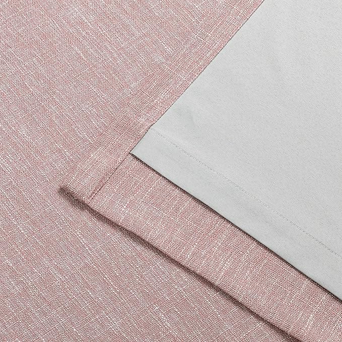 Vision Home Pink Full Blackout Curtains Pinch Pleated Room Darkening Window Panels 120 inch for Girls Bedroom Living Room Thermal Insulated Pinch Pleat Pink Drapes with Hooks Back Tab 40" Wx120 Lx2