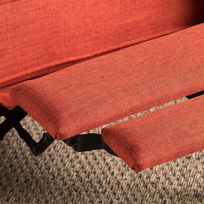 Christopher Knight Home GDFStudio Christopher Knight Home Mervynn Mid-Century Modern Fabric Recliners, 2-Pcs Set, Orange