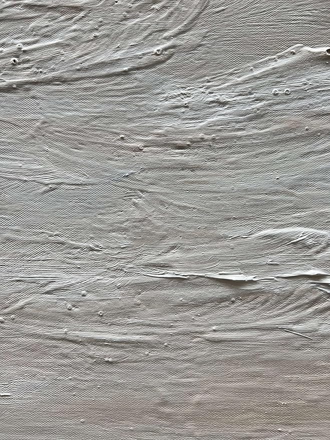 Art Hand Painted Modern Abstract Art Oil Painting White Sea Wave Landscape Home Office Corridor Wall Decorative Art 40x28 Inch