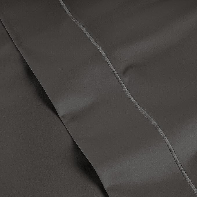 LANE LINEN Pillow Case Covers King, Set of 2, 100% Egyptian Cotton Sateen, Soft Cool & Smooth Pillow Cases - Black