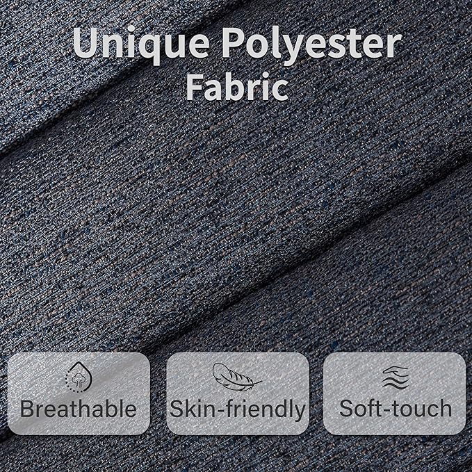 VKNOW Accent Chairs with Rubberwood Frame Accent Chairs Set of 2, Mid-Century Modern Upholstered Reading Armchair, High Back Lounge Armchair Living Room Chair for Bedroom Reading Room, Dark Blue