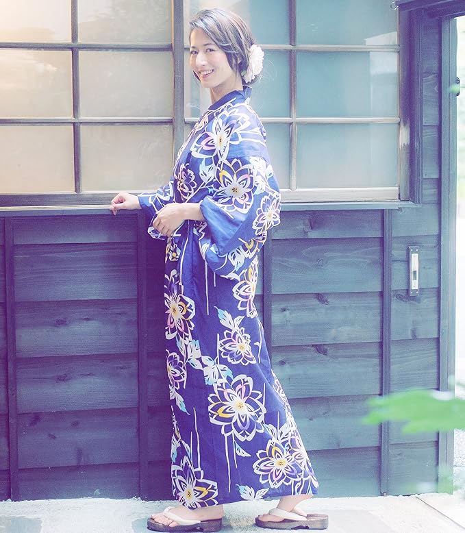 Kimura Jitsugyo Women's Kyoto Traditional Easy Wearing Kawaii Yukata Robe(Japanese Casual Kimono) Set 2