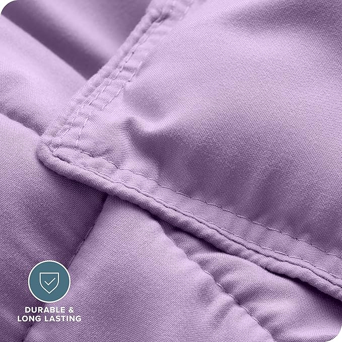 Bare Home Comforter Set - Oversized King Size - Ultra-Soft - Goose Down Alternative - Premium 1800 Series - All Season Warmth (Oversized King, Lavender)