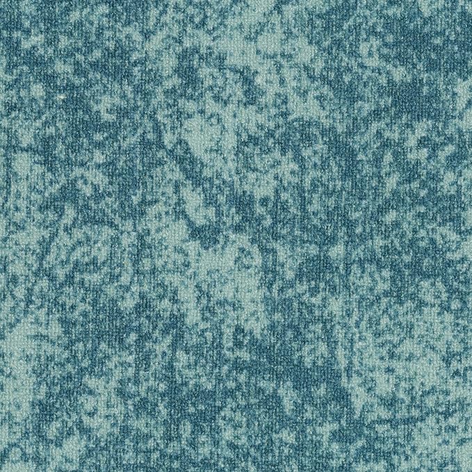 Antep Rugs Alfombras Modern Bordered 5x7 Non-Skid (Non-Slip) Low Profile Pile Rubber Backing Indoor Area Rugs (Blue, 5' x 7')